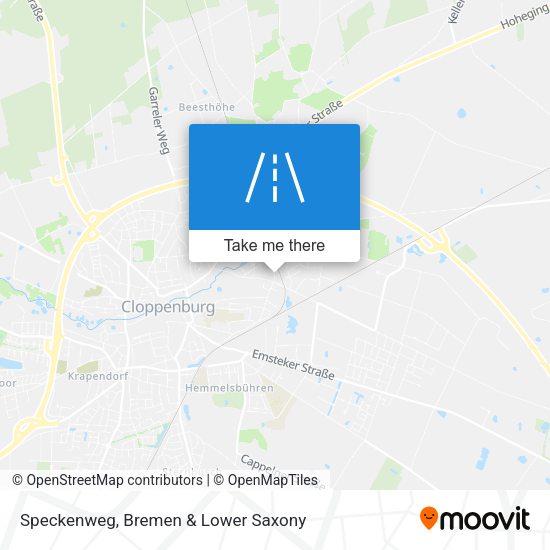Speckenweg map
