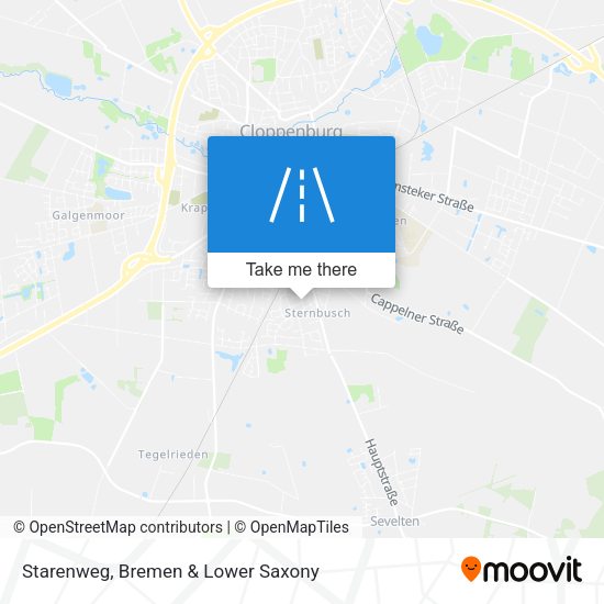 Starenweg map