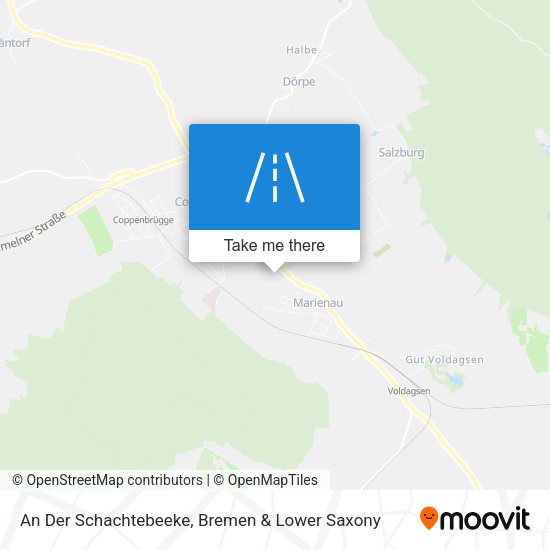 An Der Schachtebeeke map