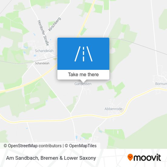 Am Sandbach map