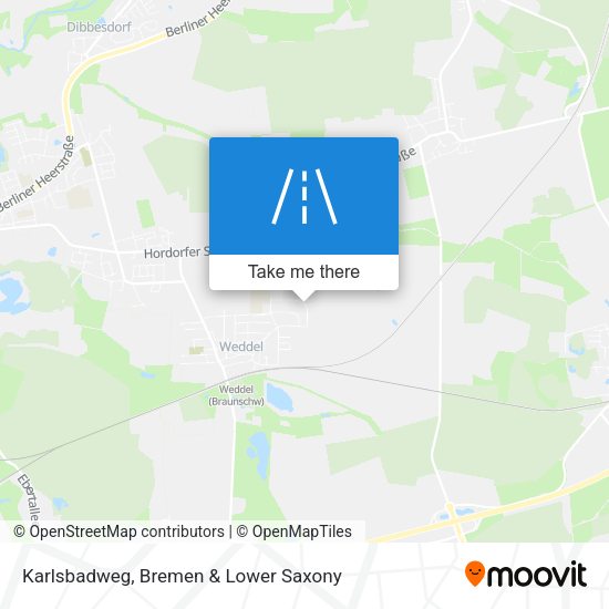 Karlsbadweg map