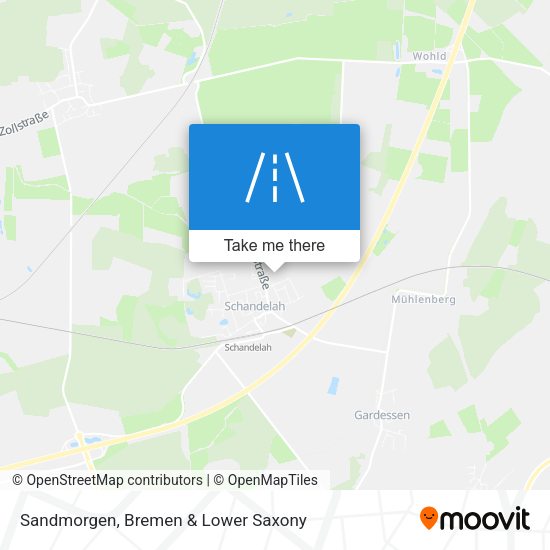 Sandmorgen map