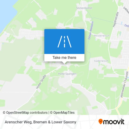 Arenscher Weg map