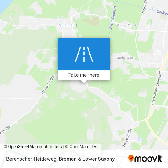 Berenscher Heideweg map