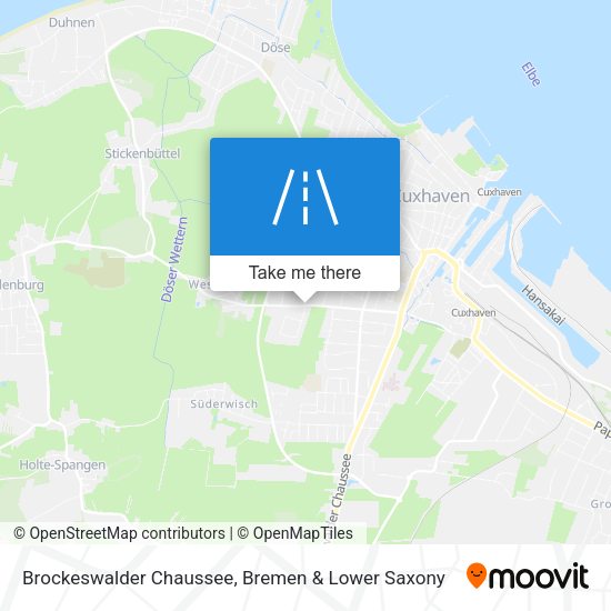 Brockeswalder Chaussee map