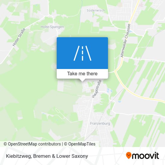 Kiebitzweg map
