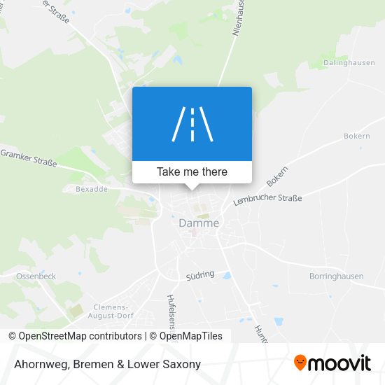Ahornweg map