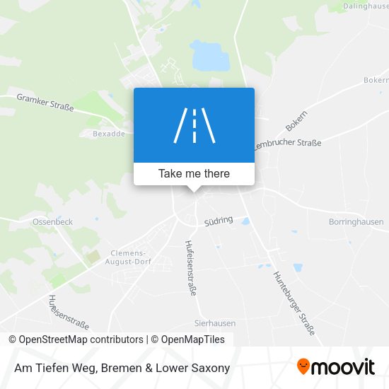 Am Tiefen Weg map