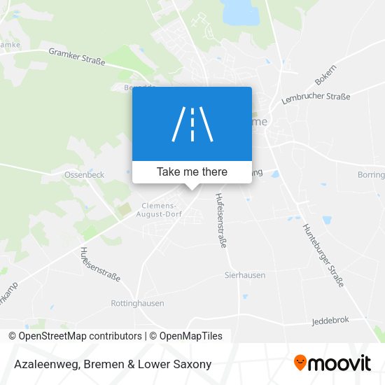 Azaleenweg map