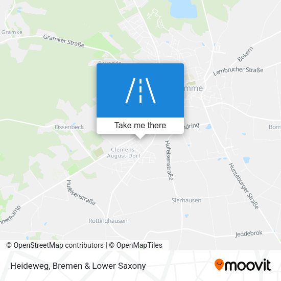 Heideweg map