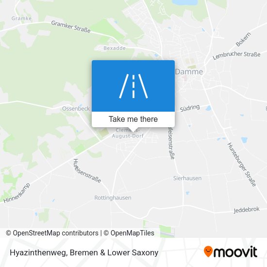 Hyazinthenweg map