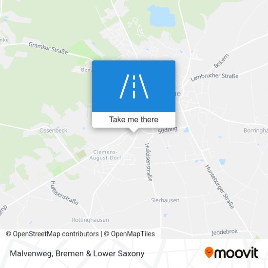 Malvenweg map