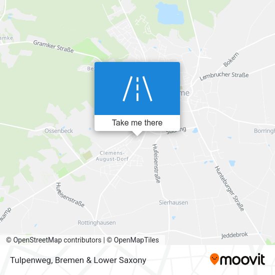 Tulpenweg map