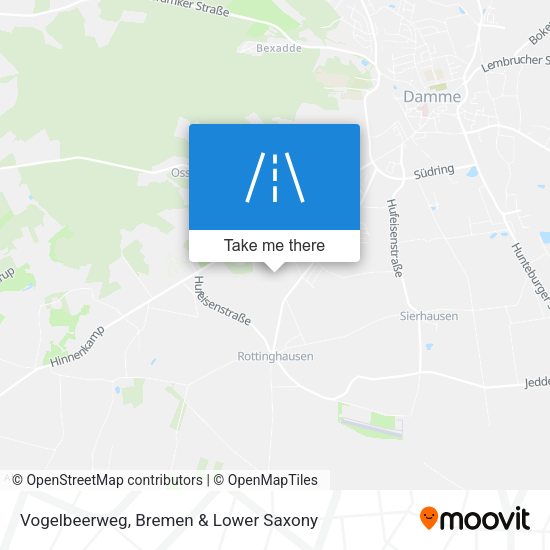 Vogelbeerweg map