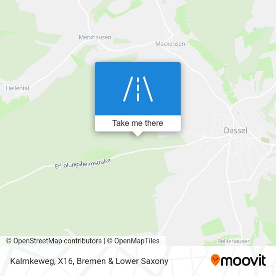 Kalmkeweg, X16 map