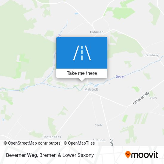 Beverner Weg map