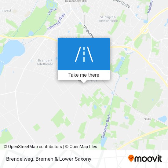 Brendelweg map