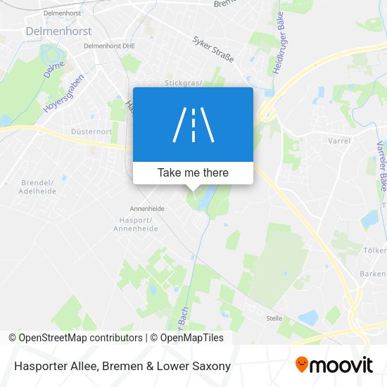 Hasporter Allee map