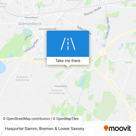 Hasporter Damm map