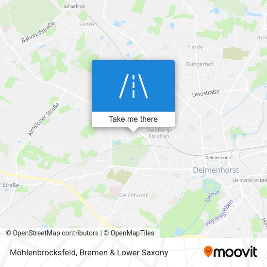 Möhlenbrocksfeld map