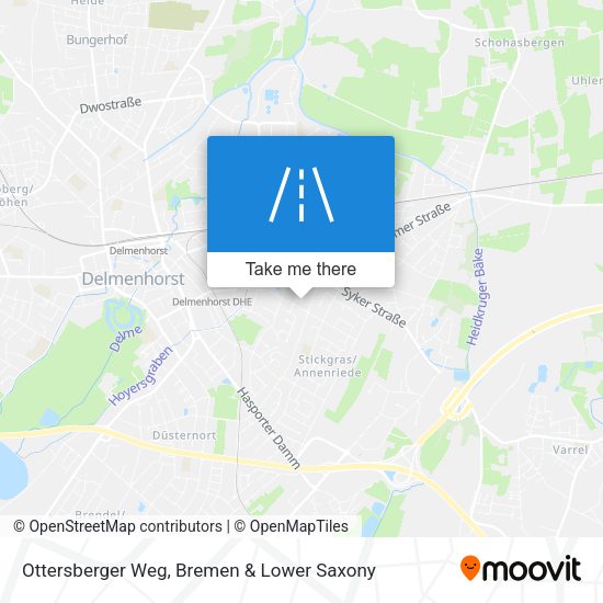 Ottersberger Weg map