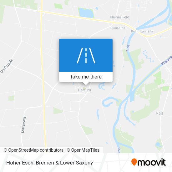 Hoher Esch map