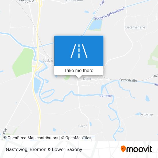 Gasteweg map
