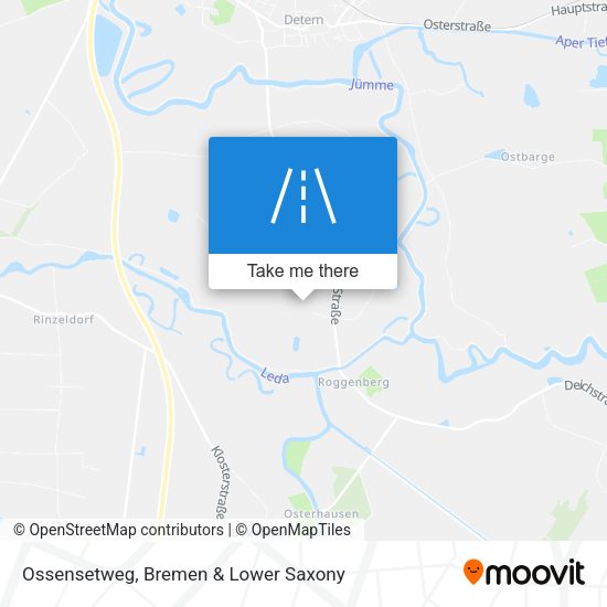 Ossensetweg map