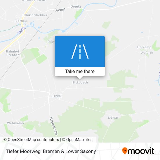 Tiefer Moorweg map