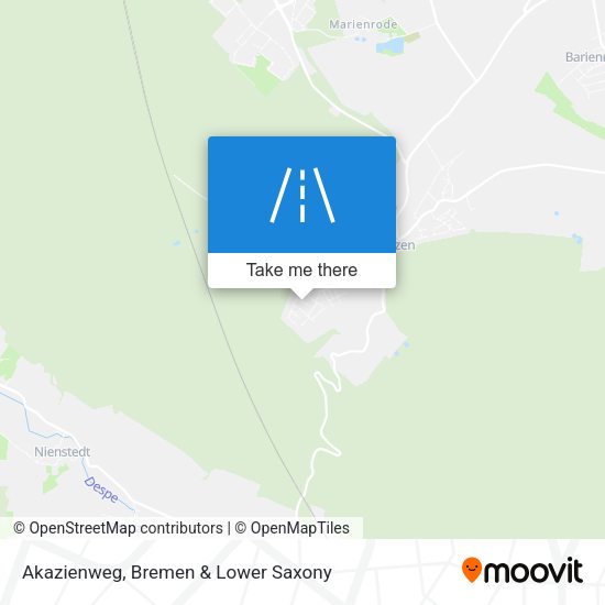 Akazienweg map