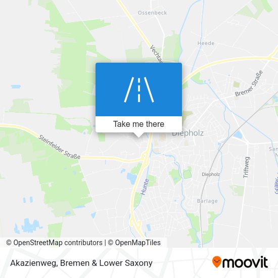 Akazienweg map