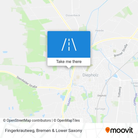 Fingerkrautweg map