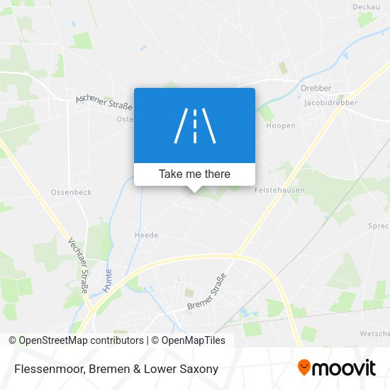 Flessenmoor map