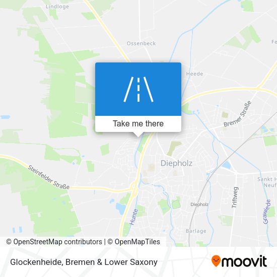 Glockenheide map