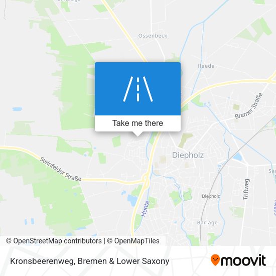 Kronsbeerenweg map