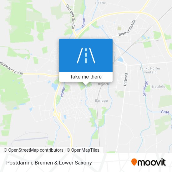 Postdamm map