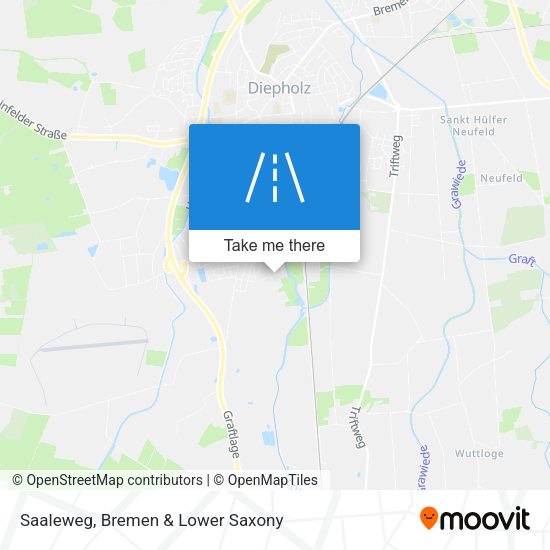 Saaleweg map