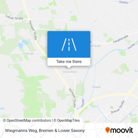 Wiegmanns Weg map