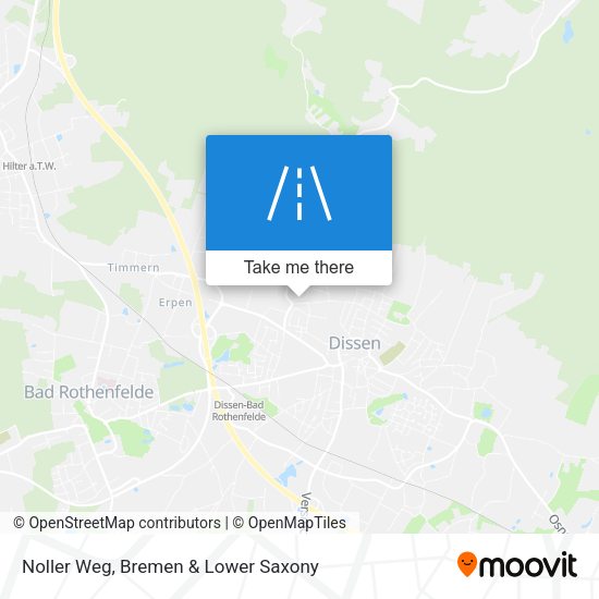 Noller Weg map