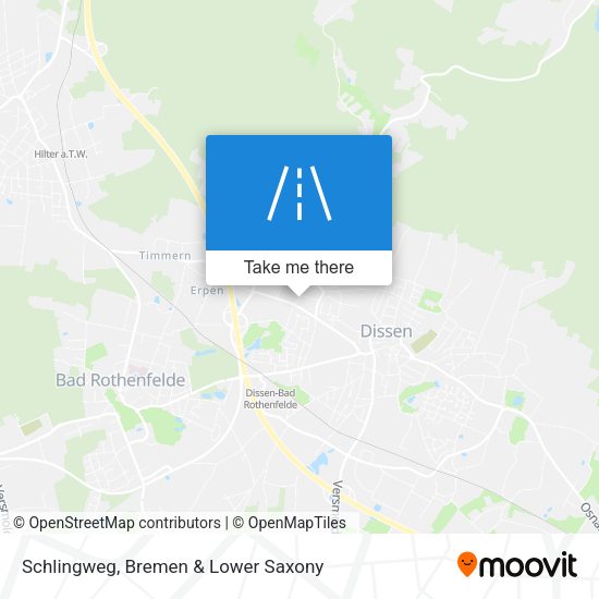 Schlingweg map