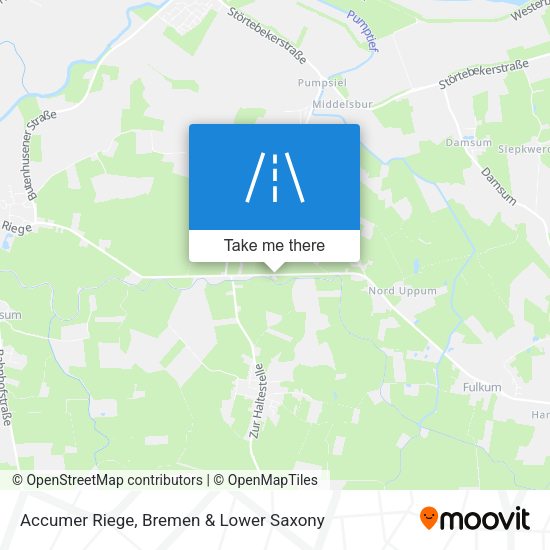 Accumer Riege map