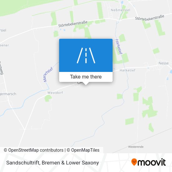 Sandschultrift map