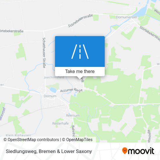 Siedlungsweg map