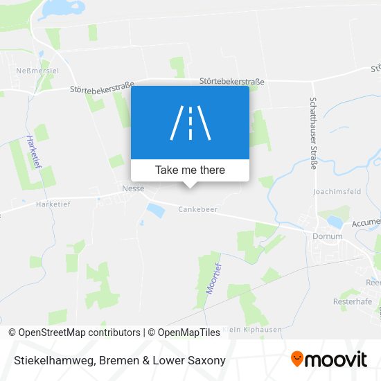 Stiekelhamweg map