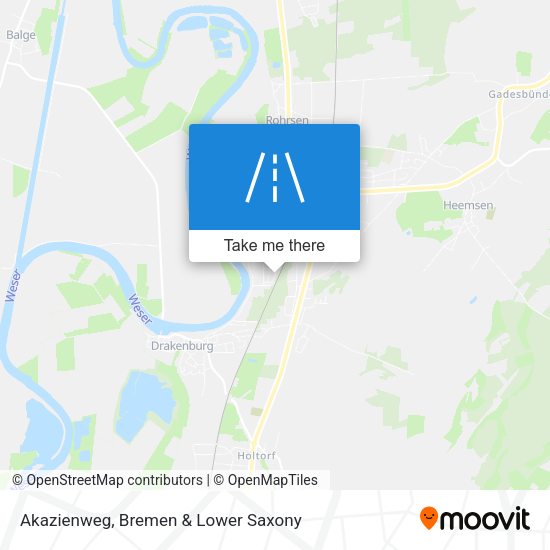 Akazienweg map