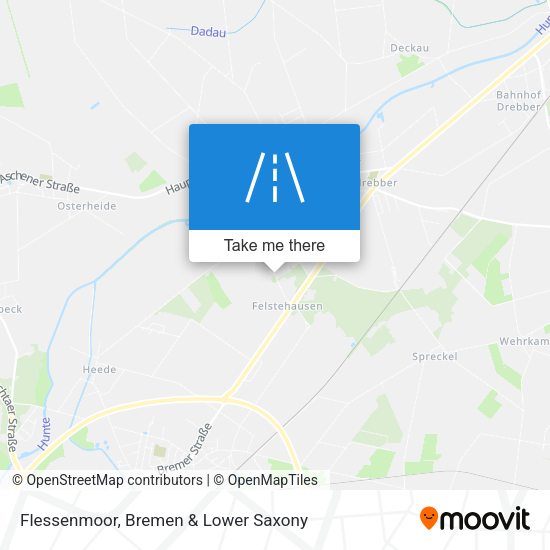 Flessenmoor map