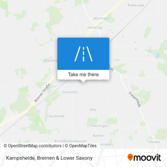 Kampsheide map