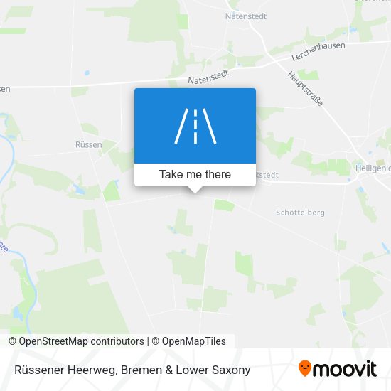 Rüssener Heerweg map