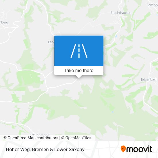 Hoher Weg map