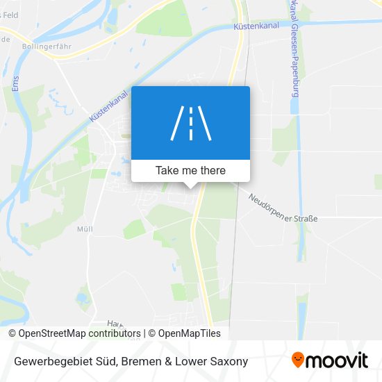 Gewerbegebiet Süd map